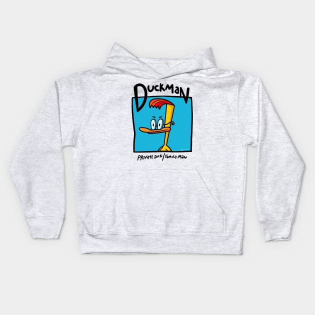 Duckman Kids Hoodie by Gurinn